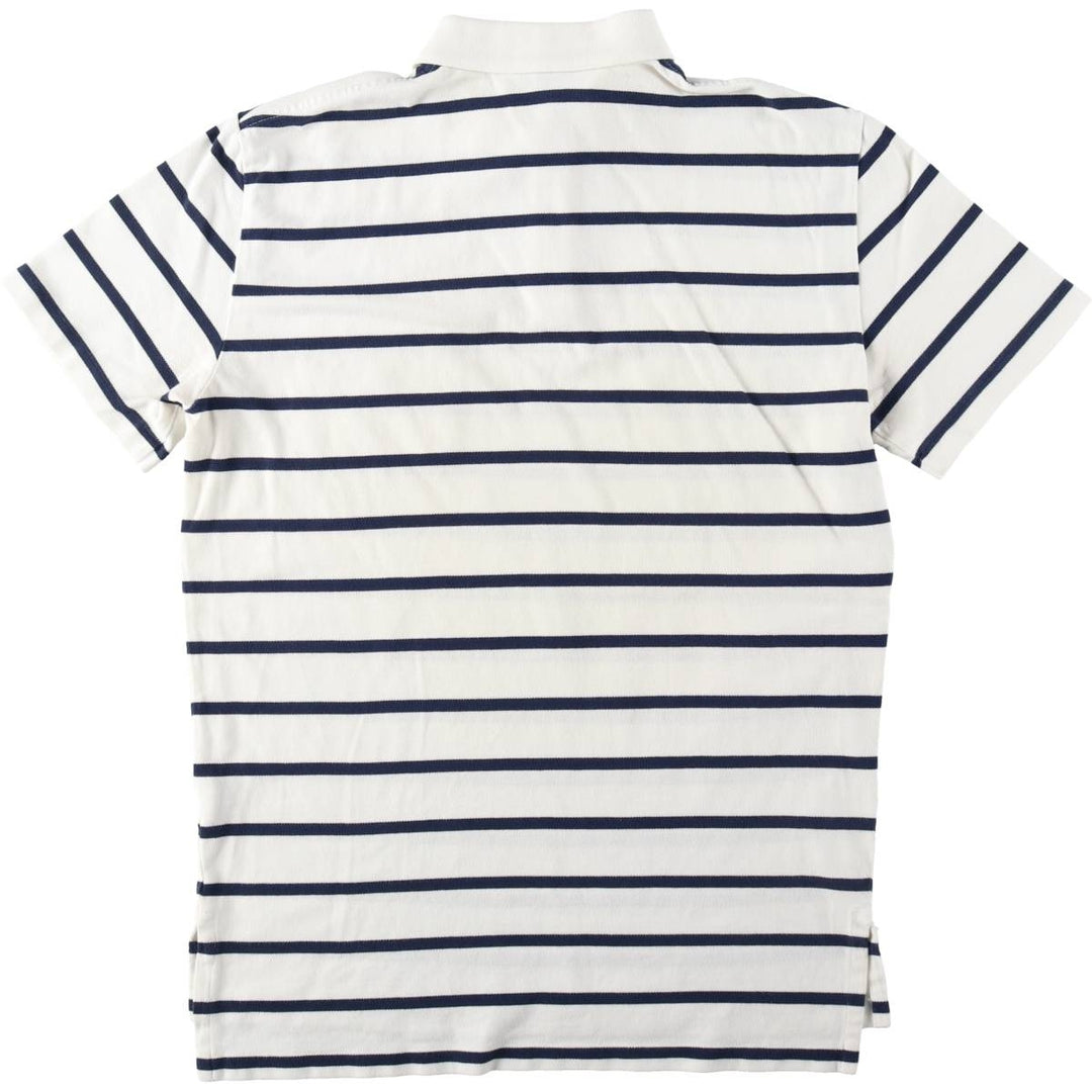 Ralph Lauren POLO by Ralph Lauren short sleeve striped polo shirt, men's size M cotton white type Vintage Second Hand