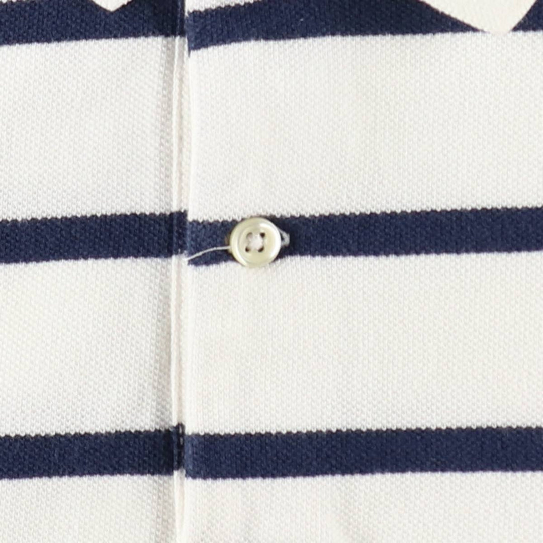 Ralph Lauren POLO by Ralph Lauren short sleeve striped polo shirt, men's size M cotton white type Vintage Second Hand