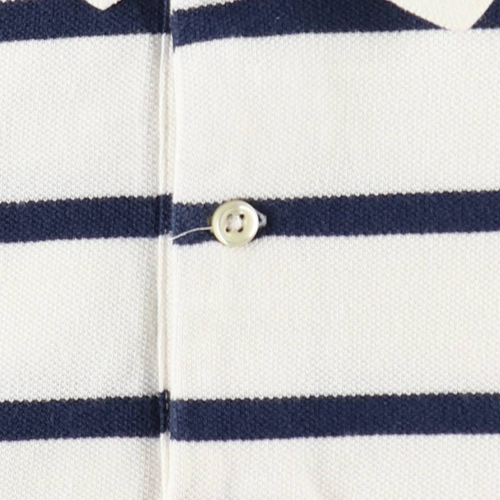 Ralph Lauren POLO by Ralph Lauren short sleeve striped polo shirt, men's size M cotton white type Vintage Second Hand