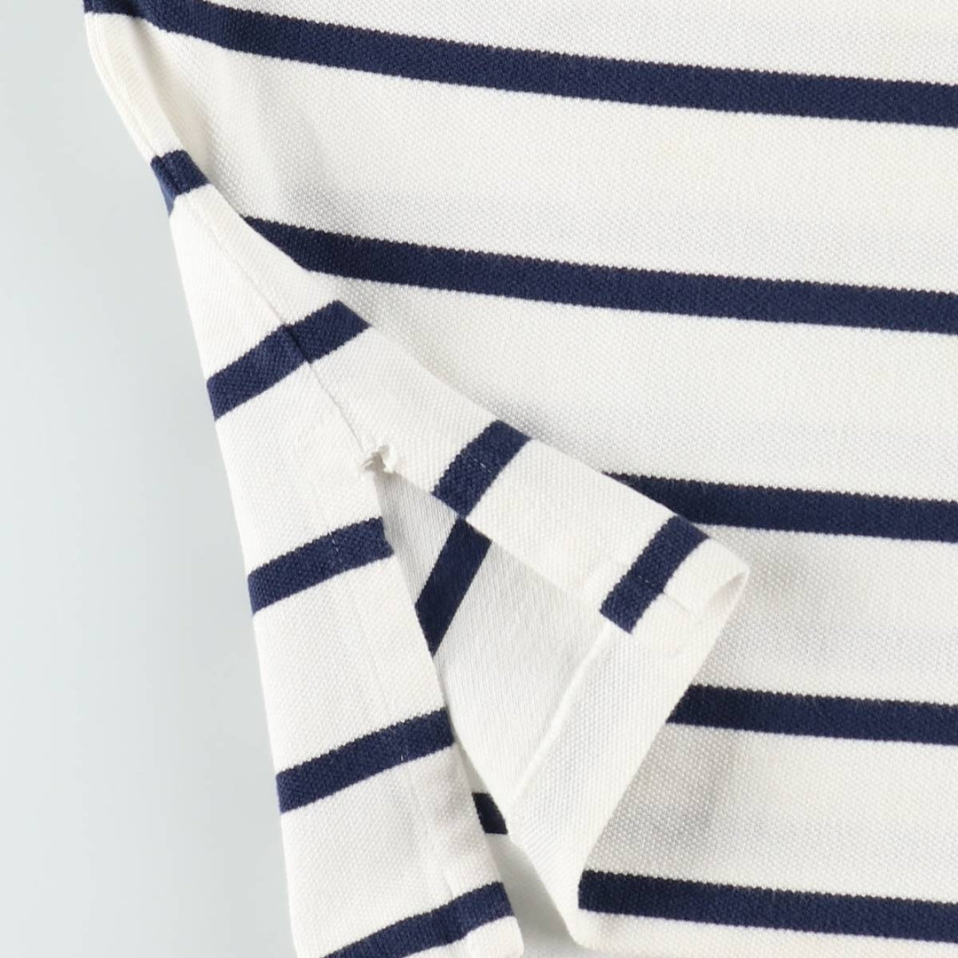 Ralph Lauren POLO by Ralph Lauren short sleeve striped polo shirt, men's size M cotton white type Vintage Second Hand