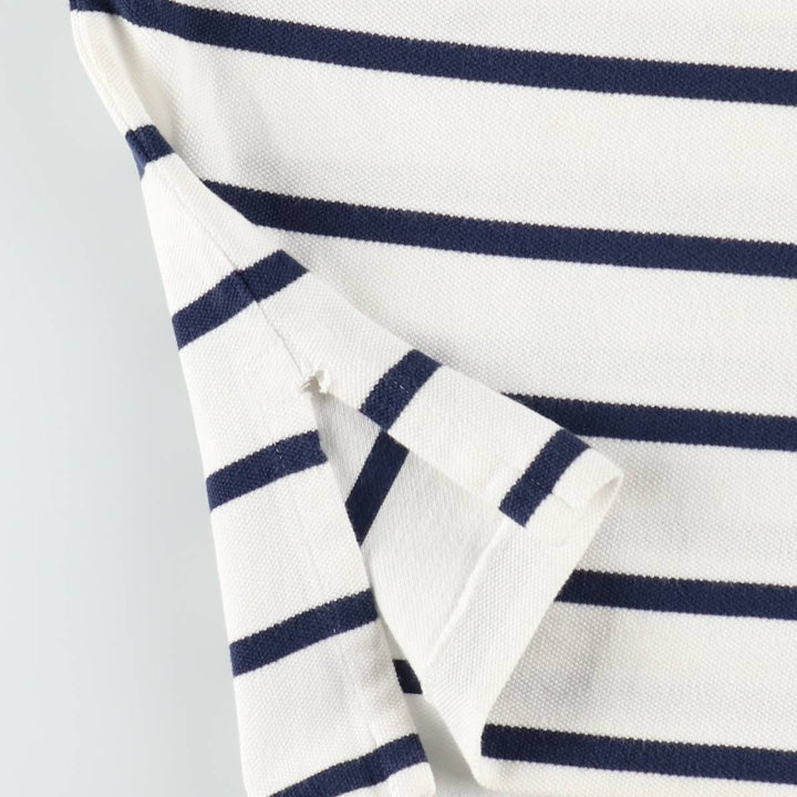 Ralph Lauren POLO by Ralph Lauren short sleeve striped polo shirt, men's size M cotton white type Vintage Second Hand