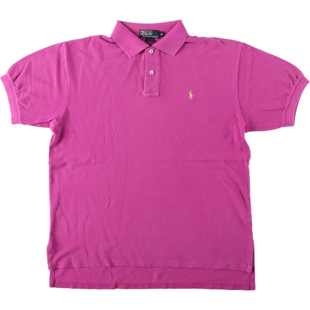 Vintage 90'S Ralph Lauren POLO by Ralph Lauren short-sleeved polo shirt, Made in USA, Men's size M cotton purple type Vintage Second Hand