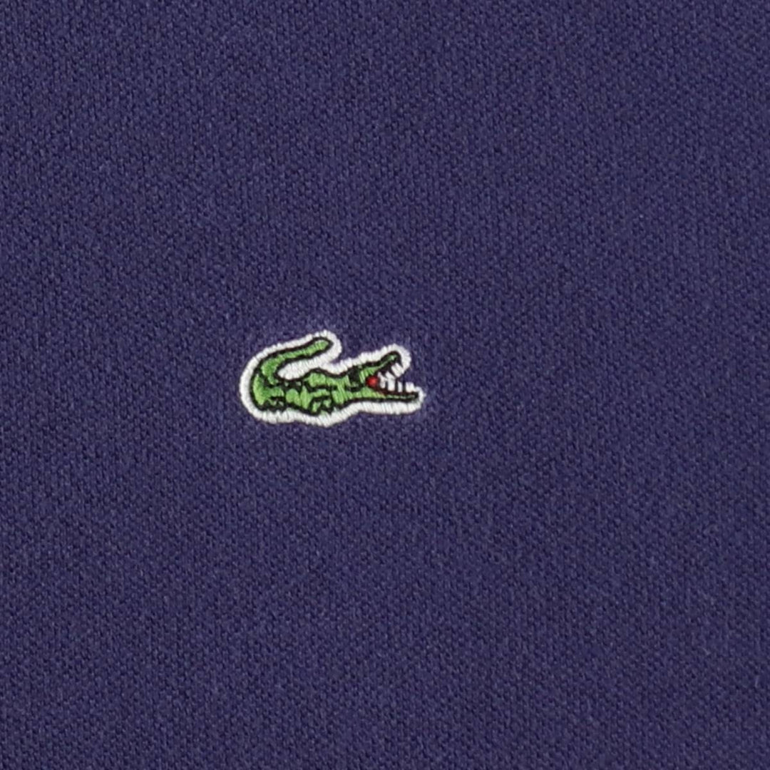 Lacoste LACOSTE French design short sleeve polo shirt men's XL size cotton navy blue type Vintage Second Hand