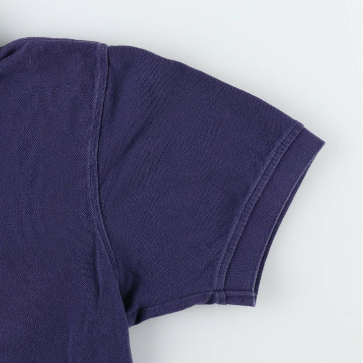 Lacoste LACOSTE French design short sleeve polo shirt men's XL size cotton navy blue type Vintage Second Hand