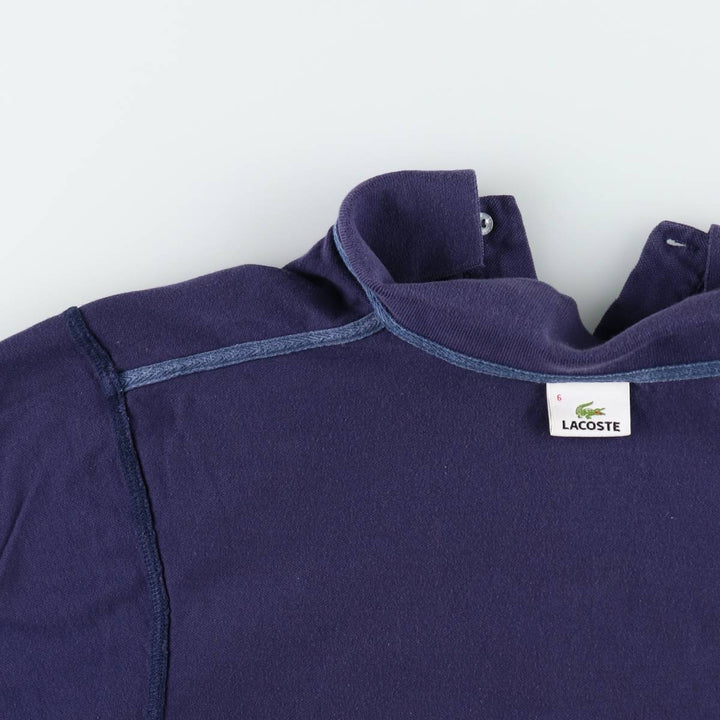 Lacoste LACOSTE French design short sleeve polo shirt men's XL size cotton navy blue type Vintage Second Hand