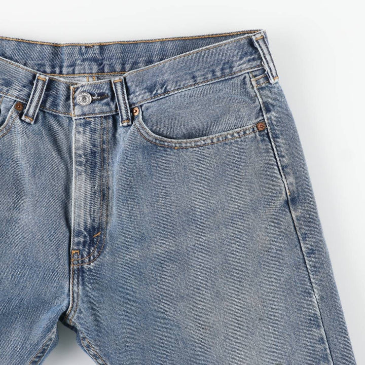 Levi's 505 tapered denim pants for men, size W34 cotton blue type Vintage Second Hand