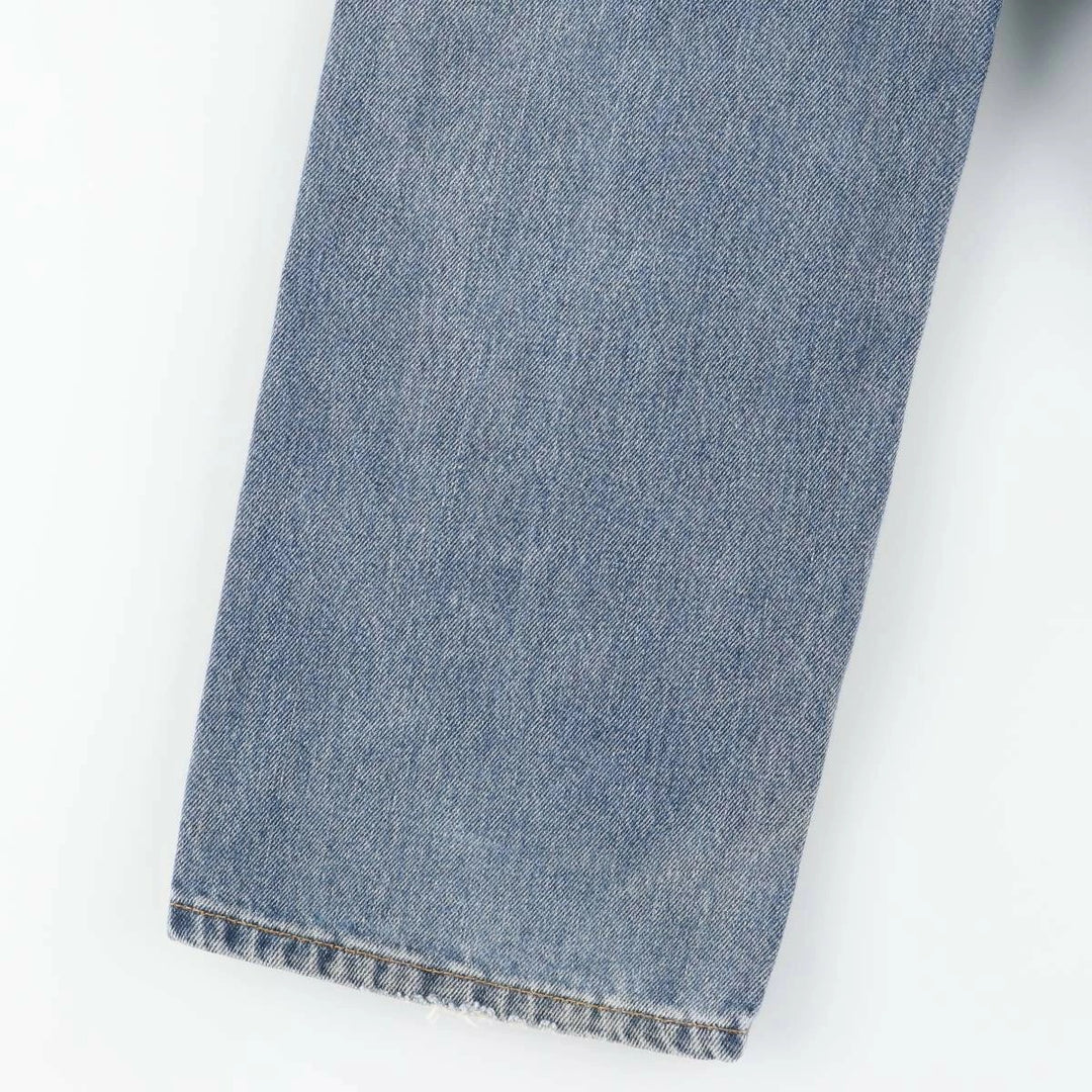 Levi's 505 tapered denim pants for men, size W34 cotton blue type Vintage Second Hand