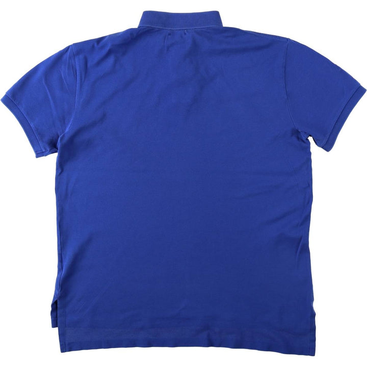 Ralph Lauren POLO by Ralph Lauren short sleeve polo shirt, men's size M Pima Cotton blue type Vintage Second Hand