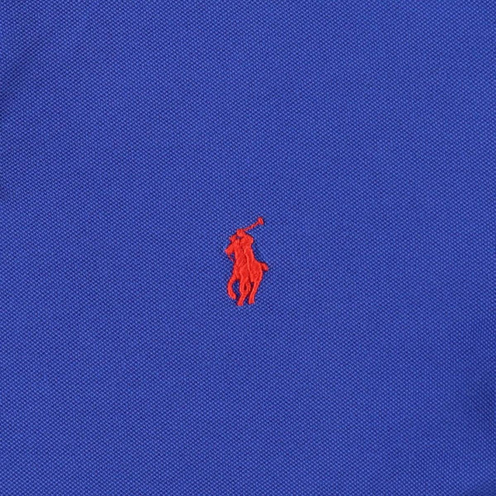 Ralph Lauren POLO by Ralph Lauren short sleeve polo shirt, men's size M Pima Cotton blue type Vintage Second Hand