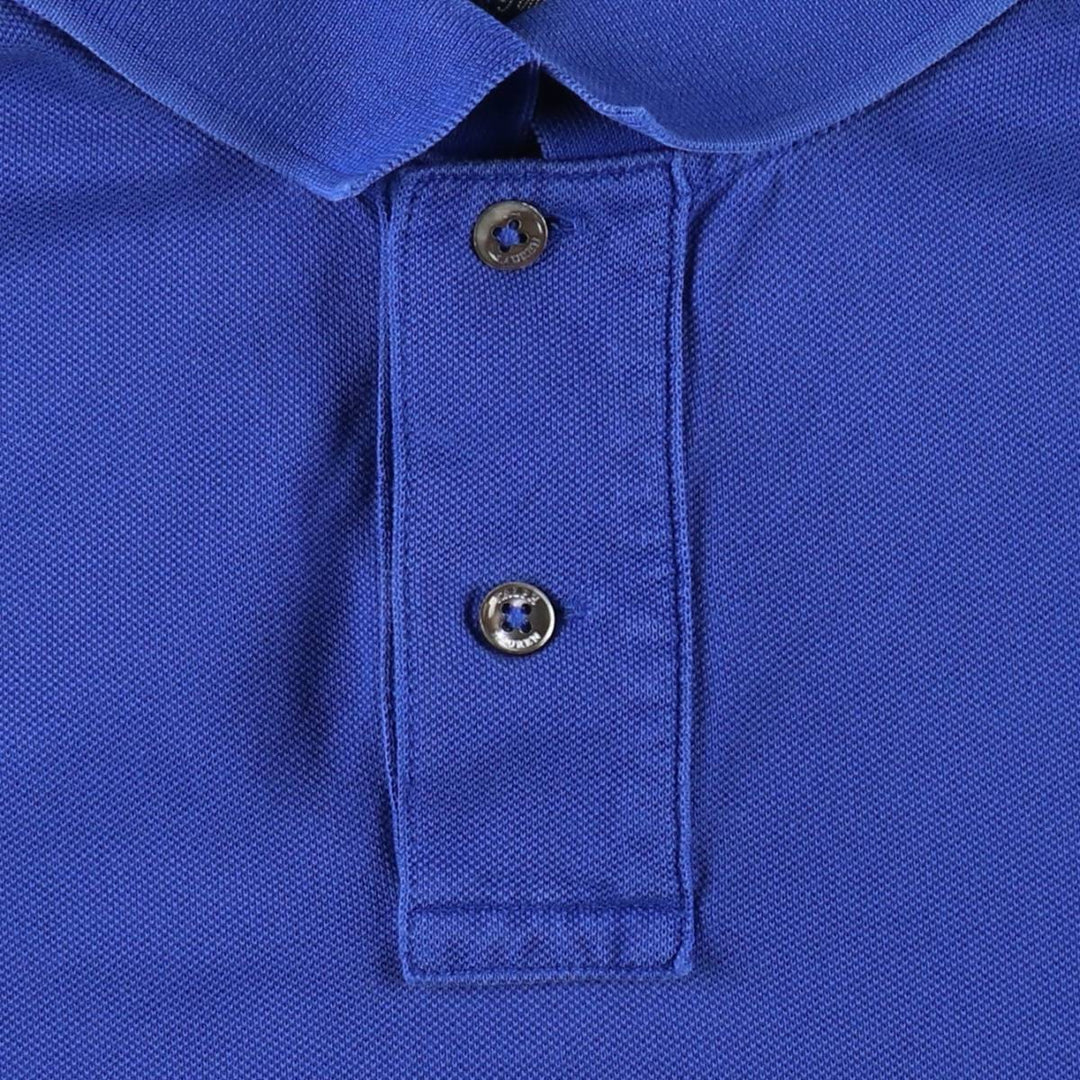 Ralph Lauren POLO by Ralph Lauren short sleeve polo shirt, men's size M Pima Cotton blue type Vintage Second Hand