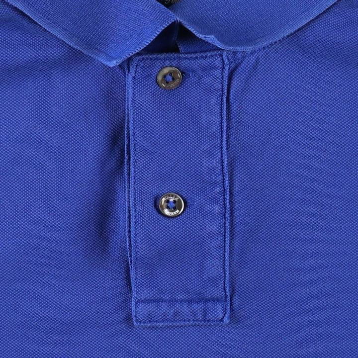 Ralph Lauren POLO by Ralph Lauren short sleeve polo shirt, men's size M Pima Cotton blue type Vintage Second Hand
