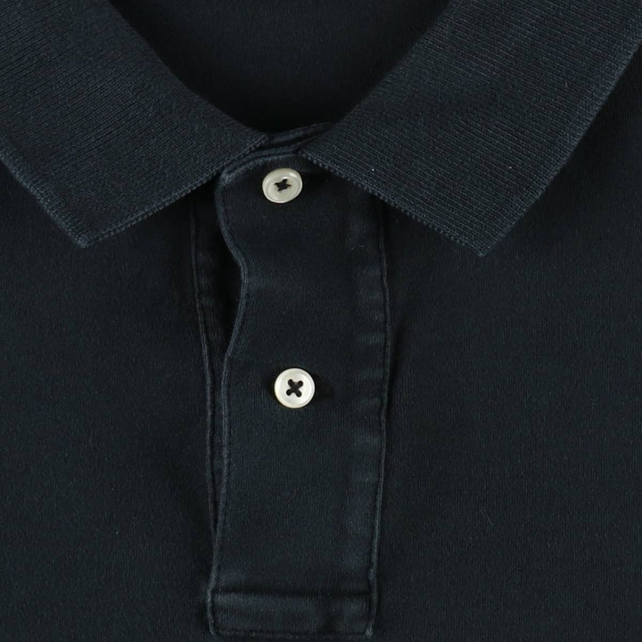 Ralph Lauren POLO by Ralph Lauren short sleeve polo shirt, men's XL size cotton black type Vintage Second Hand