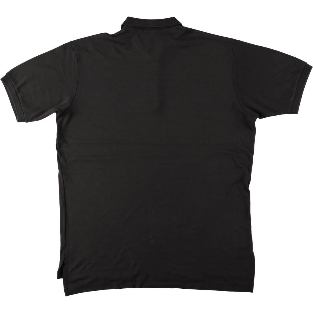 Ralph Lauren POLO by Ralph Lauren short sleeve polo shirt, men's size L cotton black type Vintage Second Hand