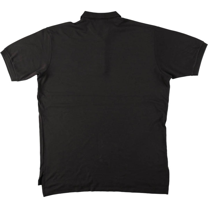 Ralph Lauren POLO by Ralph Lauren short sleeve polo shirt, men's size L cotton black type Vintage Second Hand