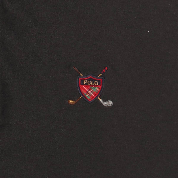 Ralph Lauren POLO by Ralph Lauren short sleeve polo shirt, men's size L cotton black type Vintage Second Hand
