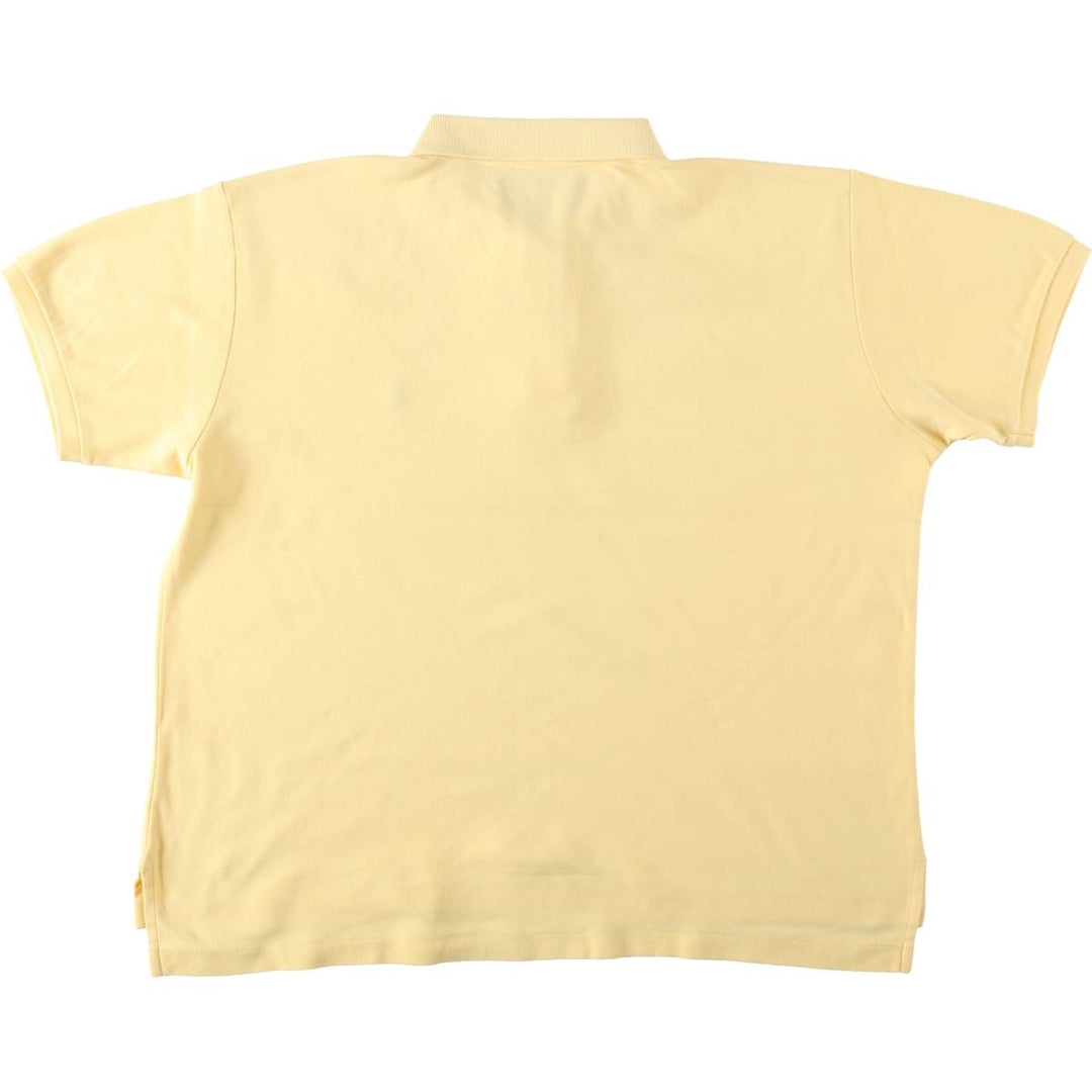 Ralph Lauren POLO SPORT short sleeve polo shirt, men's size L cotton yellow type Vintage Second Hand