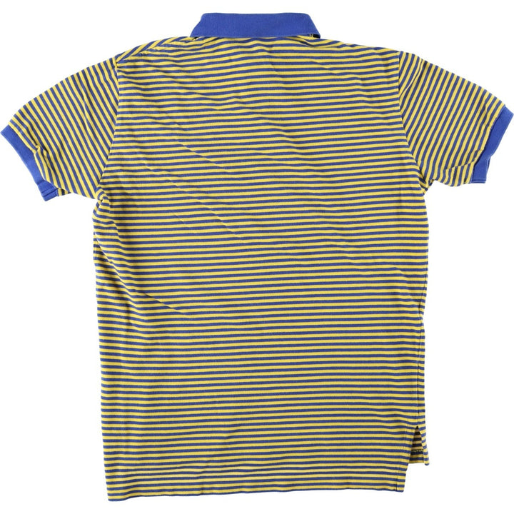 Ralph Lauren POLO by Ralph Lauren short sleeve striped polo shirt, men's size M cotton blue type Vintage Second Hand