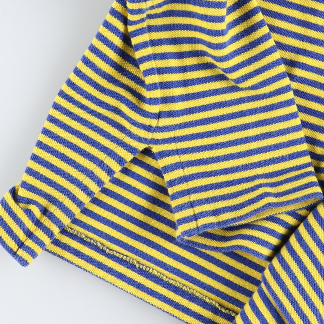 Ralph Lauren POLO by Ralph Lauren short sleeve striped polo shirt, men's size M cotton blue type Vintage Second Hand