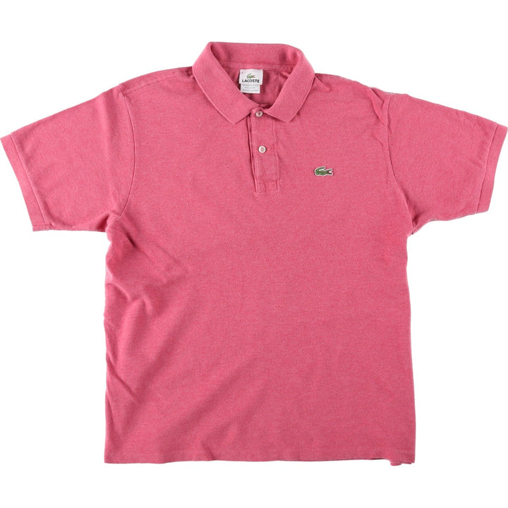 Lacoste LACOSTE French design short sleeve polo shirt size 6 men's XL equivalent cotton pink type Vintage Second Hand