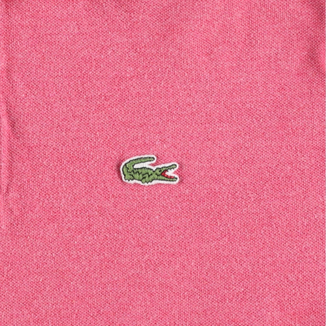 Lacoste LACOSTE French design short sleeve polo shirt size 6 men's XL equivalent cotton pink type Vintage Second Hand