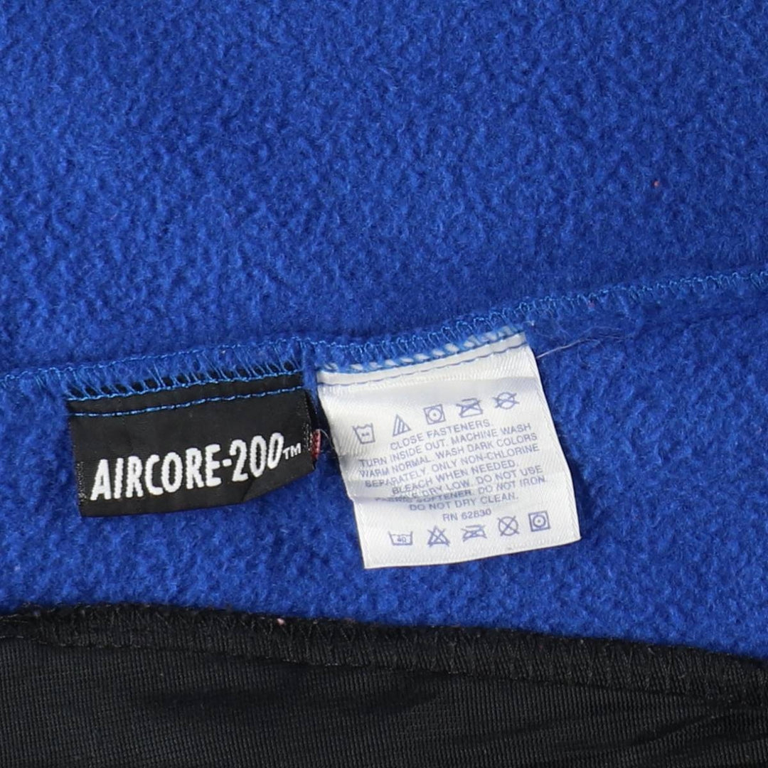 80s-90'S Lands' End fleece vest, men's size L equivalent, vintage. polyester blue type Vintage Second Hand