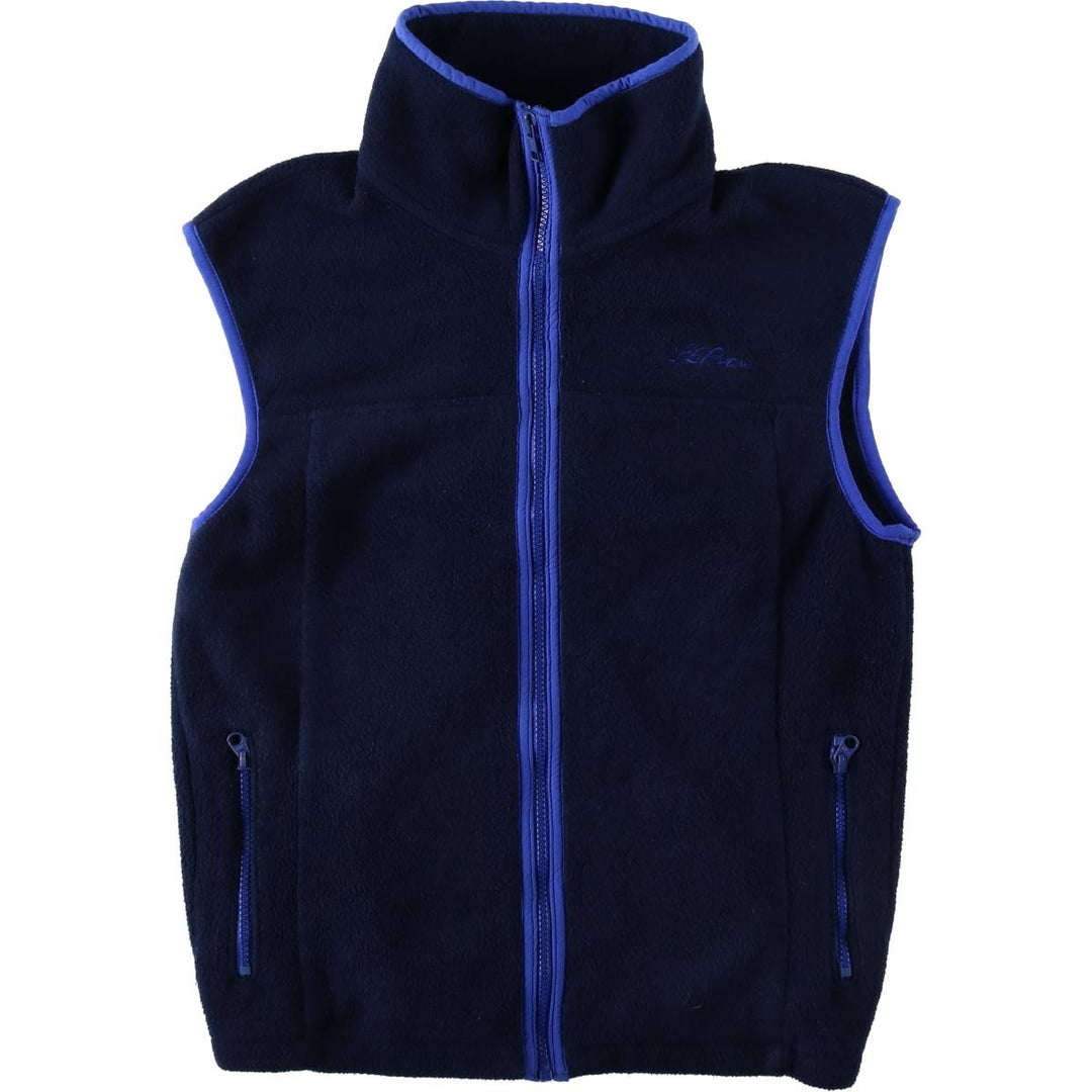 Vintage LLBean fleece vest from the 1990s, men's size S. unclear navy blue type Vintage Second Hand