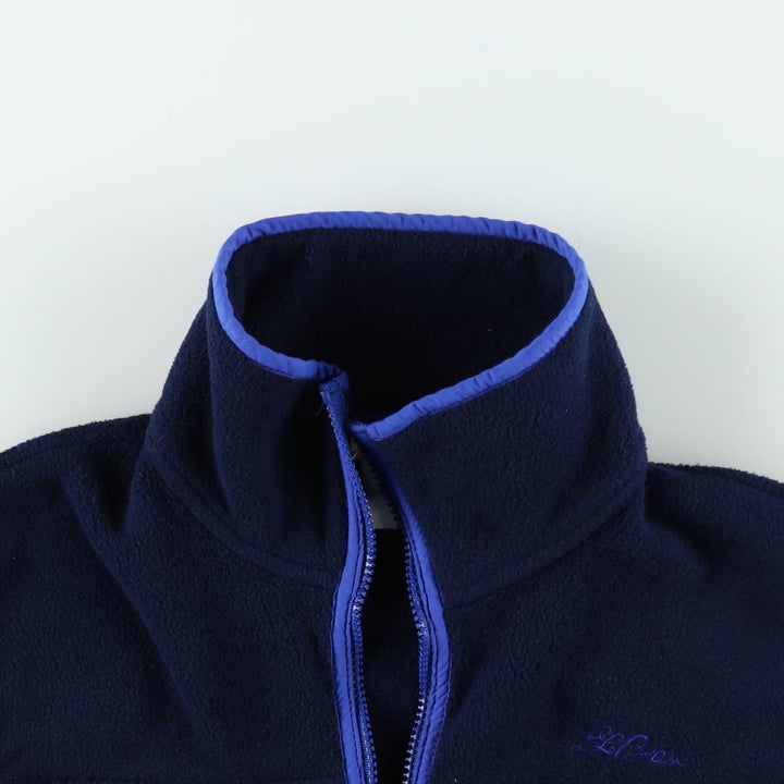 Vintage LLBean fleece vest from the 1990s, men's size S. unclear navy blue type Vintage Second Hand