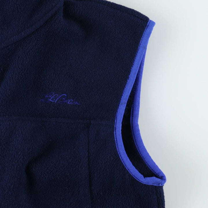 Vintage LLBean fleece vest from the 1990s, men's size S. unclear navy blue type Vintage Second Hand