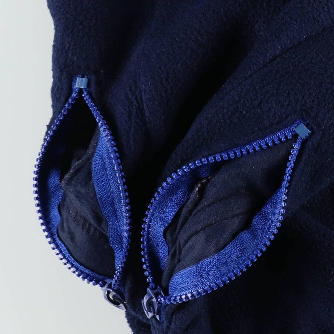 Vintage LLBean fleece vest from the 1990s, men's size S. unclear navy blue type Vintage Second Hand