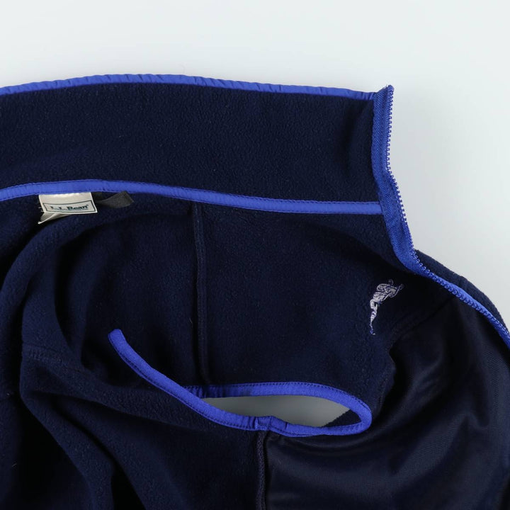Vintage LLBean fleece vest from the 1990s, men's size S. unclear navy blue type Vintage Second Hand