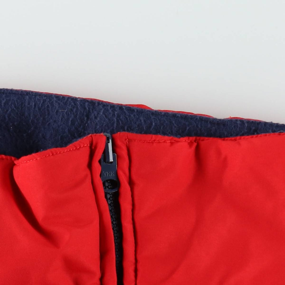 1980'S Columbia Navy Tag Fleece x Nylon Vest, Men's Size XL (Equivalent), Vintage Nylon red type Vintage Second Hand