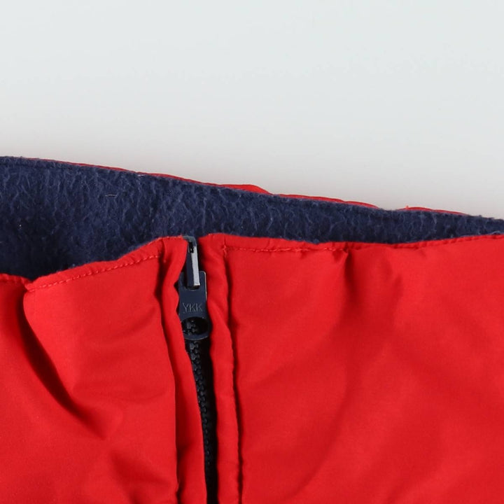 1980'S Columbia Navy Tag Fleece x Nylon Vest, Men's Size XL (Equivalent), Vintage Nylon red type Vintage Second Hand