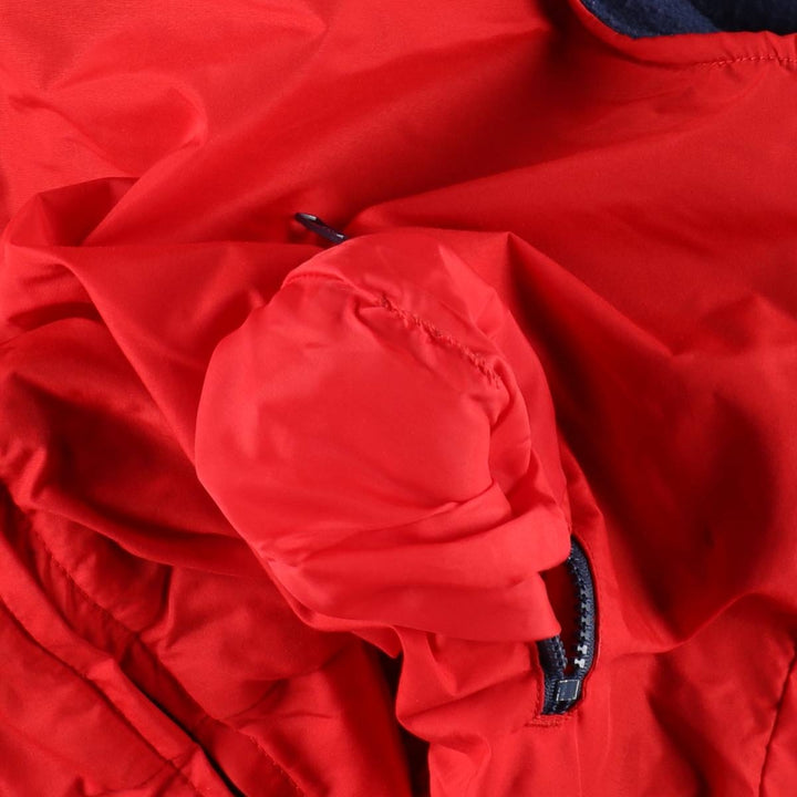 1980'S Columbia Navy Tag Fleece x Nylon Vest, Men's Size XL (Equivalent), Vintage Nylon red type Vintage Second Hand