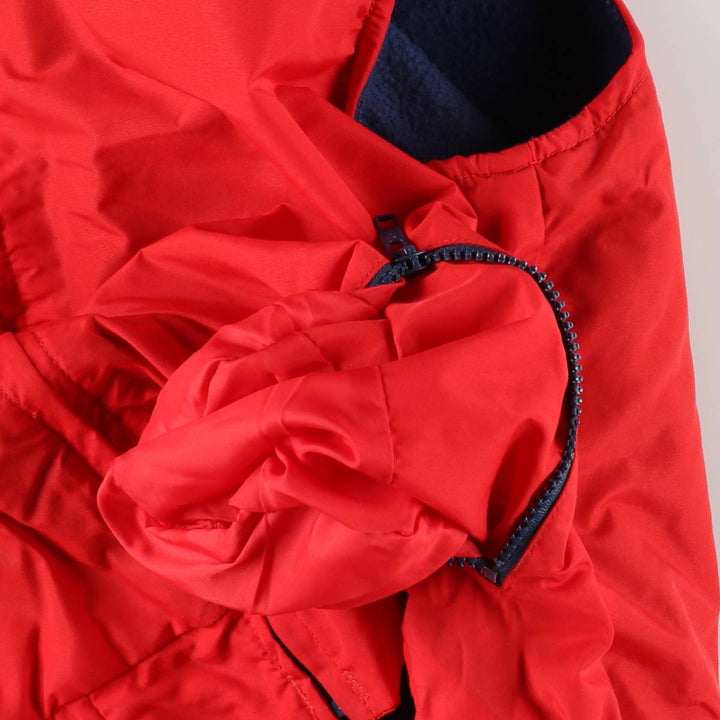 1980'S Columbia Navy Tag Fleece x Nylon Vest, Men's Size XL (Equivalent), Vintage Nylon red type Vintage Second Hand