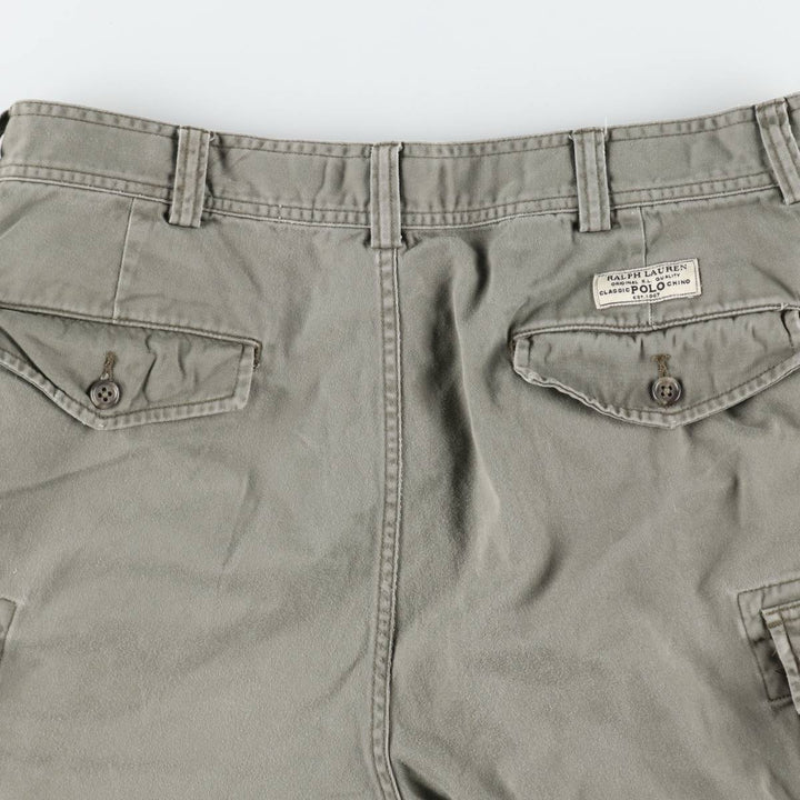 Ralph Lauren POLO by Ralph Lauren cargo shorts, half pants, men's w35 equivalent cotton gray type Vintage Second Hand