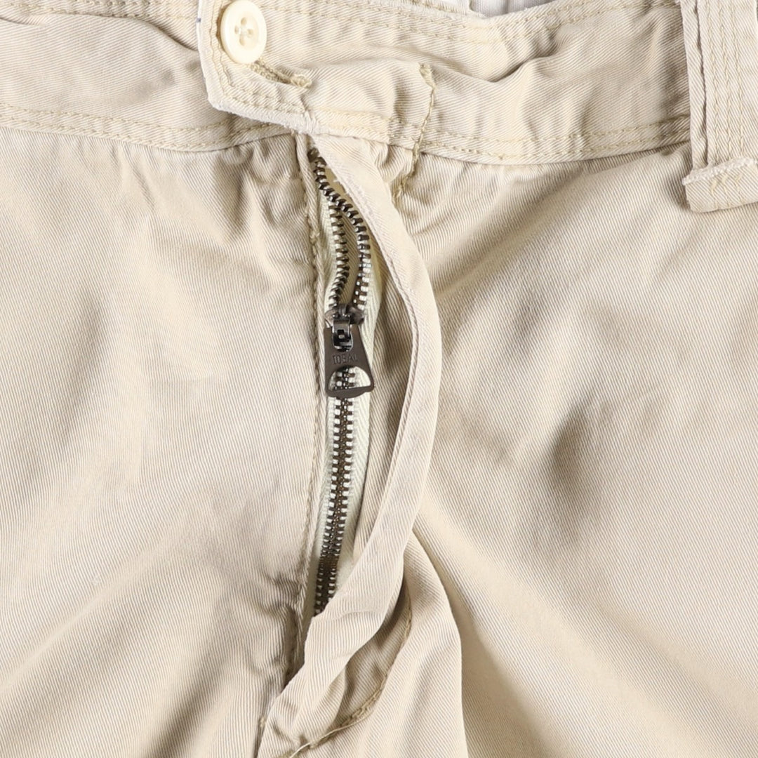 Ralph Lauren POLO by Ralph Lauren cargo shorts, half pants, men's size w36 cotton unbleached Vintage Second Hand