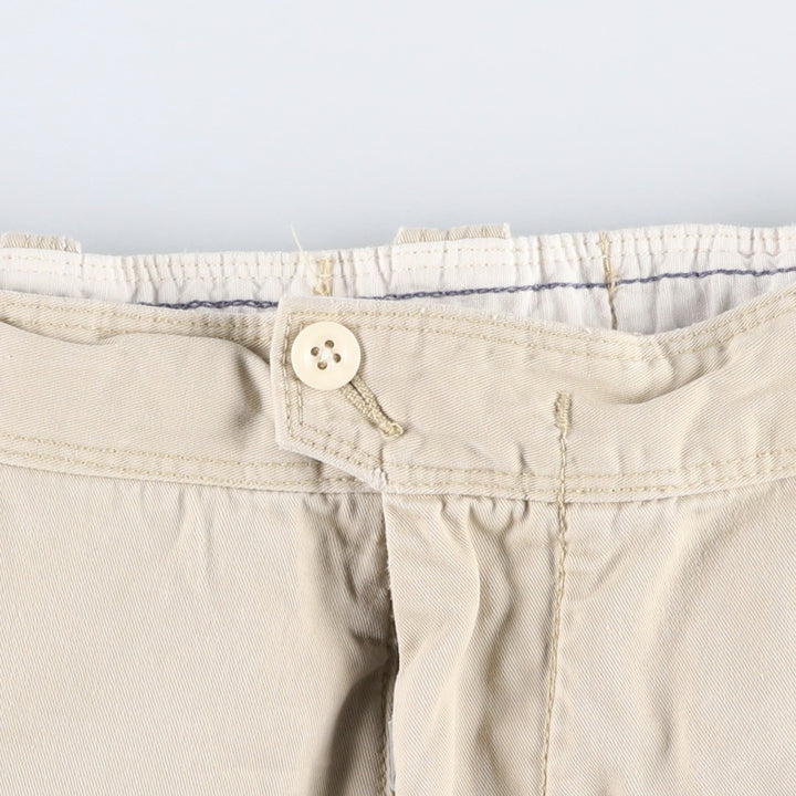 Ralph Lauren POLO by Ralph Lauren cargo shorts, half pants, men's size w36 cotton unbleached Vintage Second Hand