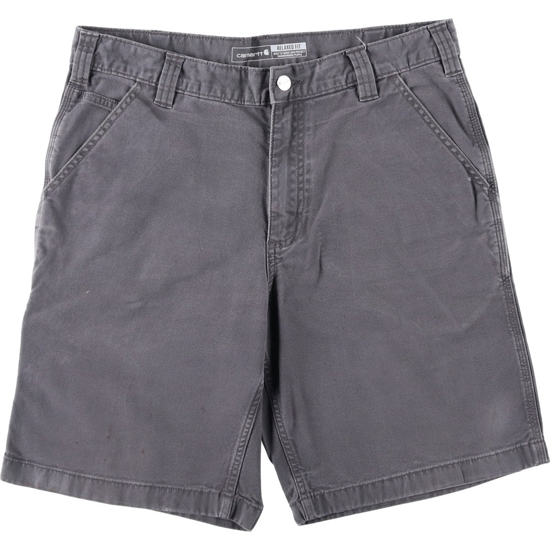 Carhartt Relaxed Fit Duck Work Shorts, Short Pants, Men's, W34 equivalent cotton gray type Vintage Second Hand