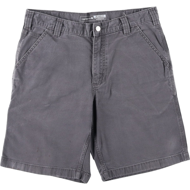 Carhartt Relaxed Fit Duck Work Shorts, Short Pants, Men's, W34 equivalent cotton gray type Vintage Second Hand