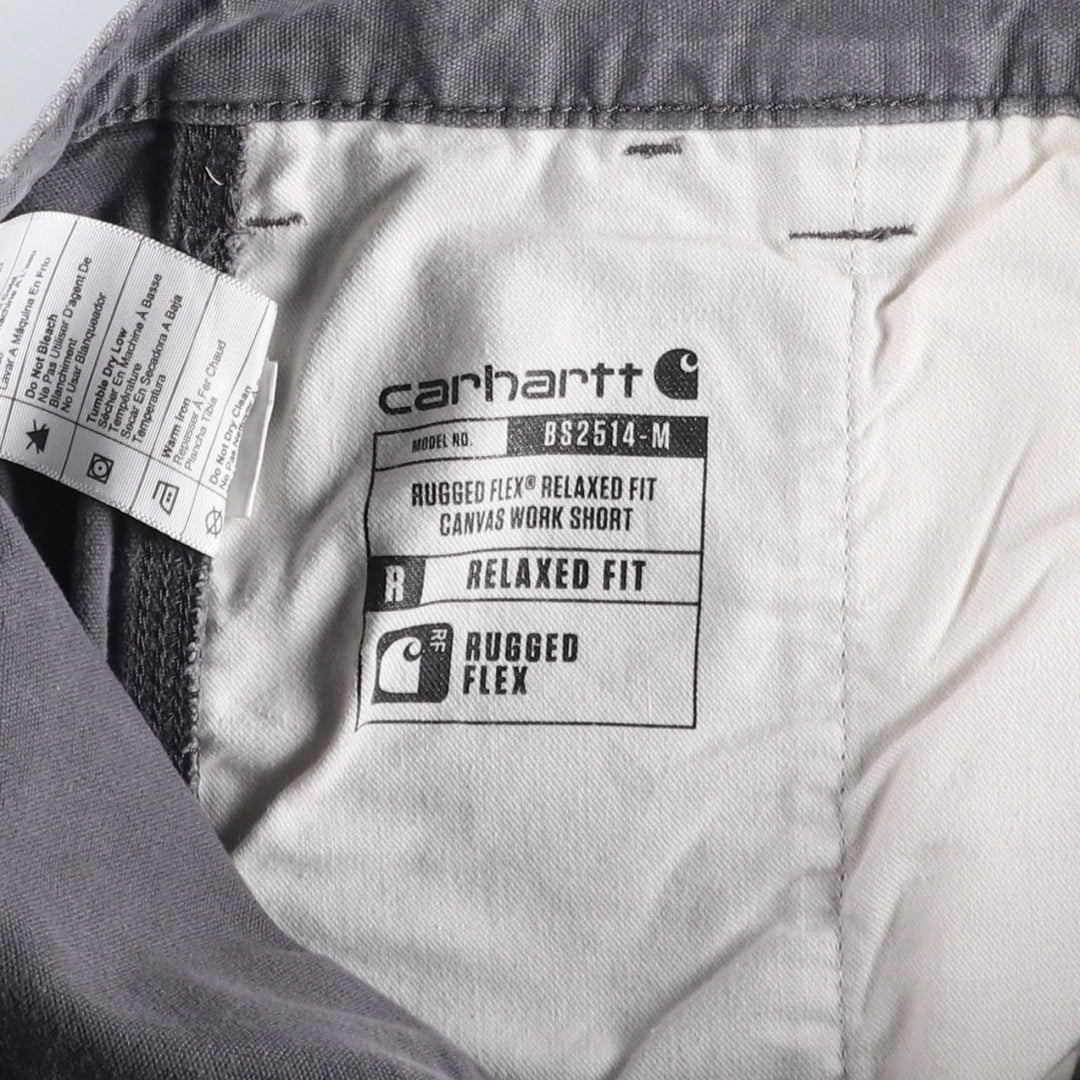 Carhartt Relaxed Fit Duck Work Shorts, Short Pants, Men's, W34 equivalent cotton gray type Vintage Second Hand