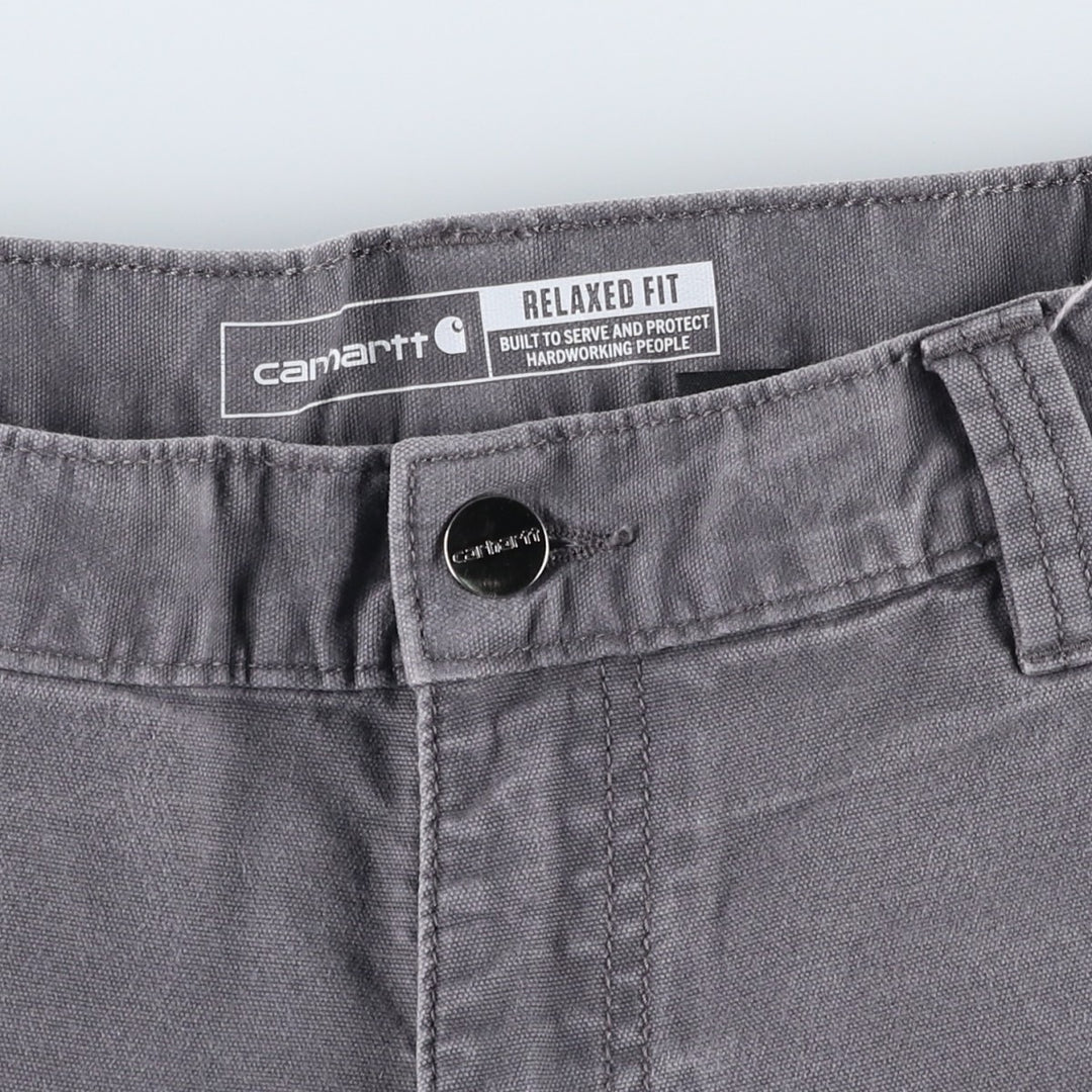 Carhartt Relaxed Fit Duck Work Shorts, Short Pants, Men's, W34 equivalent cotton gray type Vintage Second Hand