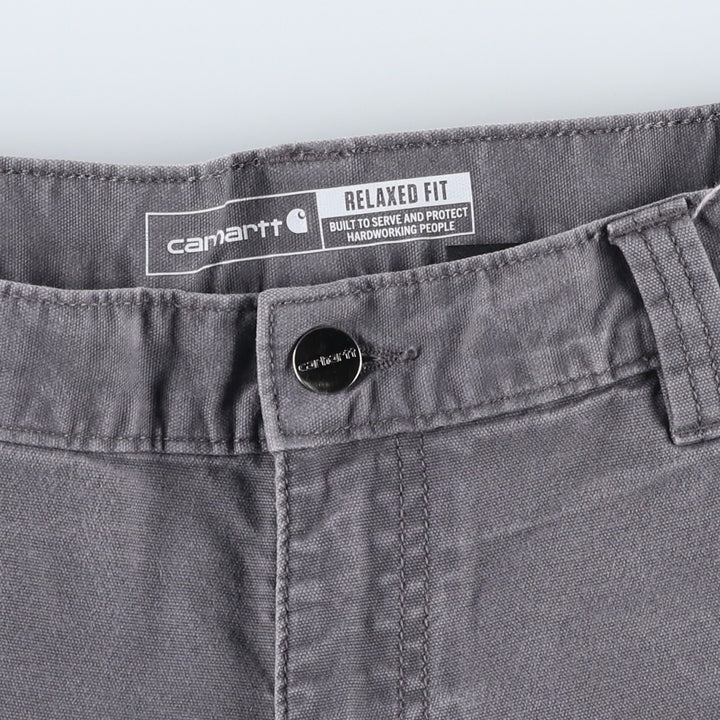 Carhartt Relaxed Fit Duck Work Shorts, Short Pants, Men's, W34 equivalent cotton gray type Vintage Second Hand