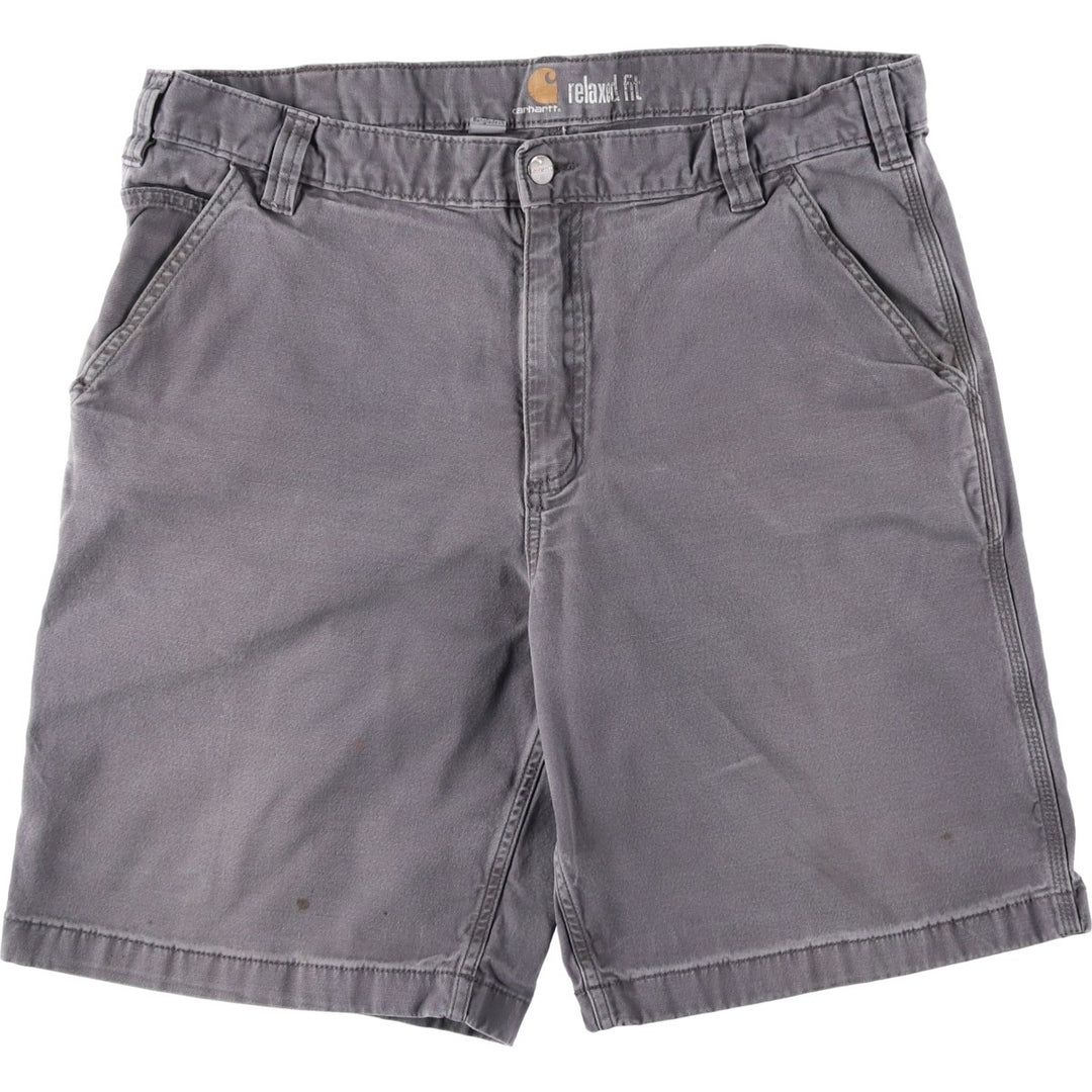 Carhartt Relaxed Fit Duck Work Shorts, Short Pants, Men's, W37 cotton gray type Vintage Second Hand