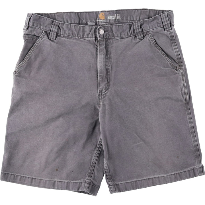 Carhartt Relaxed Fit Duck Work Shorts, Short Pants, Men's, W37 cotton gray type Vintage Second Hand