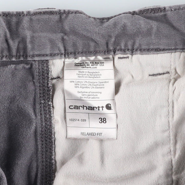 Carhartt Relaxed Fit Duck Work Shorts, Short Pants, Men's, W37 cotton gray type Vintage Second Hand