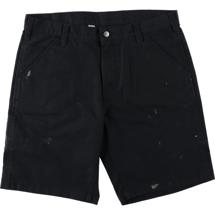 Carhartt Relaxed Fit Duck Work Shorts, Men's Size 36 cotton black type Vintage Second Hand