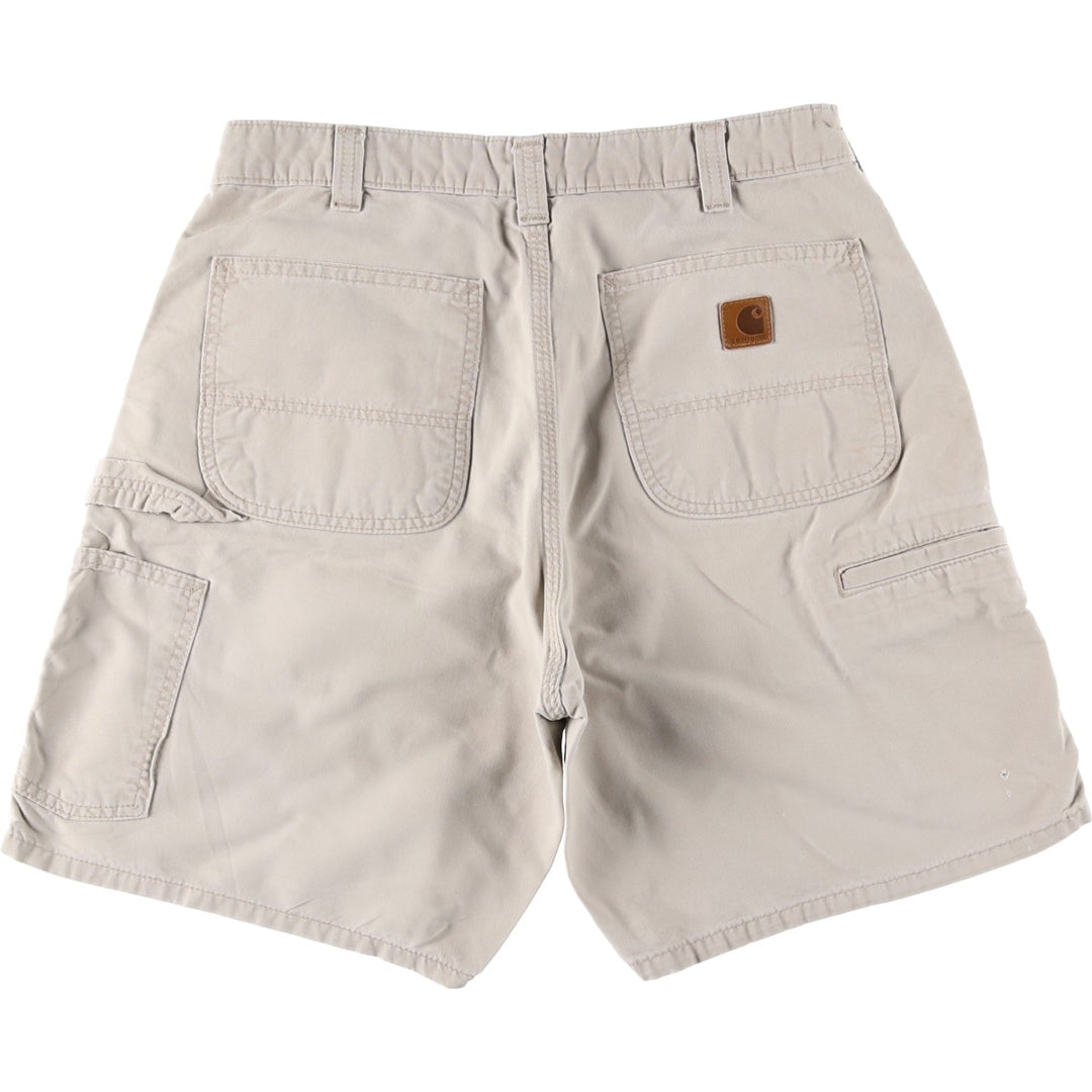 Carhartt Original Fit Duck Painter Shorts, Men's Size W32 cotton Beige type Vintage Second Hand