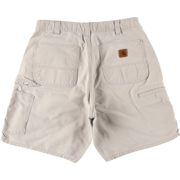 Carhartt Original Fit Duck Painter Shorts, Men's Size W32 cotton Beige type Vintage Second Hand