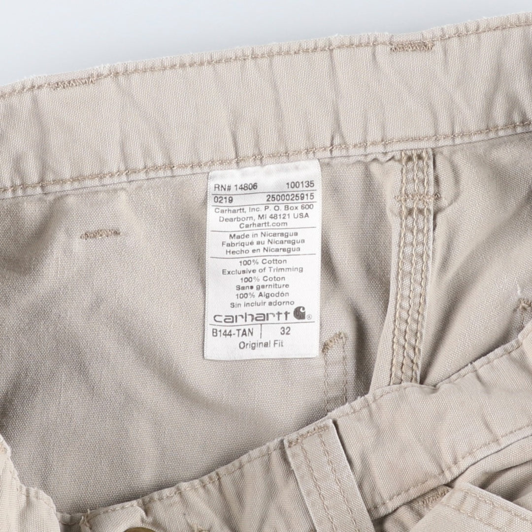 Carhartt Original Fit Duck Painter Shorts, Men's Size W32 cotton Beige type Vintage Second Hand