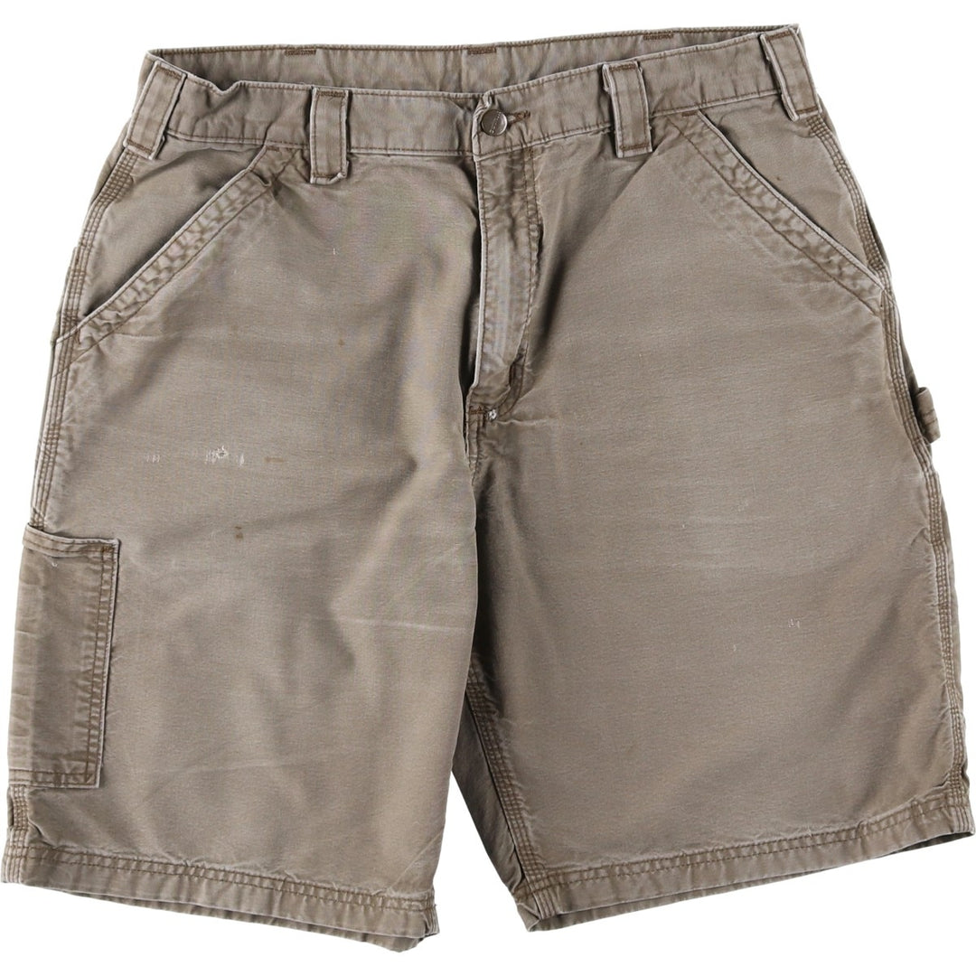 00'S Carhartt Duck Painter Shorts, Men's, W35 cotton brown type Vintage Second Hand